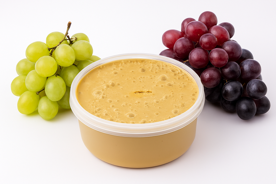  شیره انگور سفید اصل و خالص در قوطی، دارای بافت کرمی
